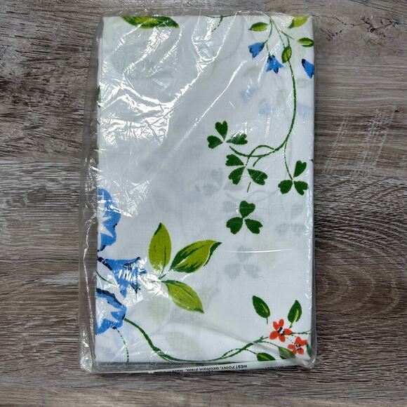 Vintage Martex No-Iron Percale Pillowcases Floral 50/50 Cotton Polyester NOS - Picture 3 of 3